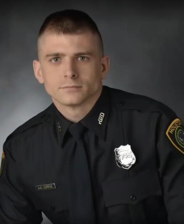 Houston police officer S. Durfee was injured in the shooting.